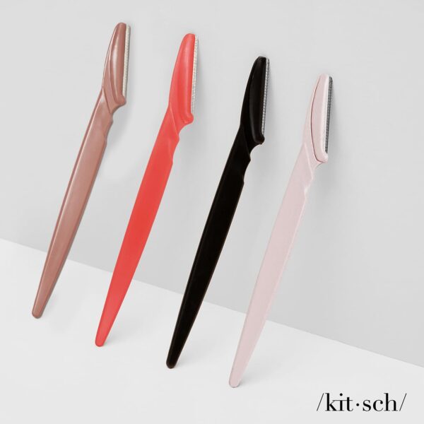 Kitsch Dermaplaning Tool - Face Razors for Women and Men, Eyebrow Trimmer & Face Shaver for Women, Facial Hair Removal for Women and Men, Dermaplane Razor for Women Face, 12 pc (Terracotta) - Image 8