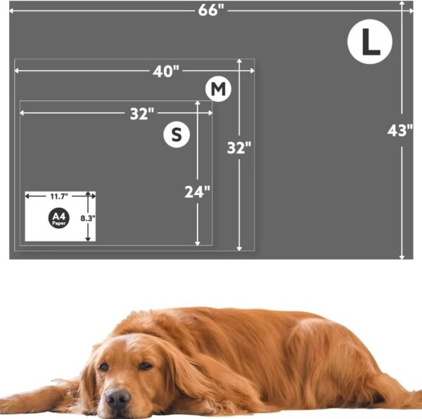 Stuffed® Premium Soft Dog Blanket Washable, 40"x32" Cat Blanket for Indoor Cats Large Medium Small Dog Gifts (Grey) - Image 5
