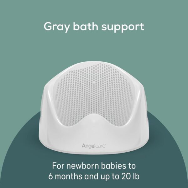 Angelcare Baby Bath Support (Gray) | Ideal for Babies Less Than 6 Months Old - Image 2