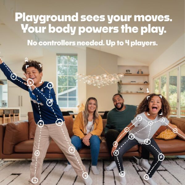 Nex Playground Game System, Indoor Family Game Night, Fun Games & Physical Play, Unique AI-Powered Motion Tracking Video Game Console, Transforms Living Room into a Family or Party Games Space - Image 4