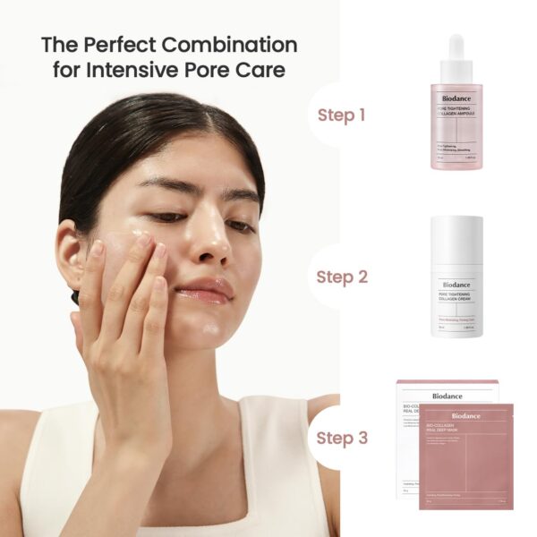 BIODANCE Bio-Collagen Real Deep Mask, Hydrating Overnight Hydrogel Mask, Pore Minimizing, Elasticity Improvement, 34g x4ea - Image 9
