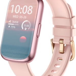 Health Fitness Tracker, Smart Watch with 24/7 Heart Rate Blood Pressure Blood Oxygen Monitor, Sleep Tracker, Calories & Step Tracker, IP68 Waterproof Activity Trackers for Android&iPhone Women Men