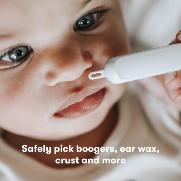 Frida Baby 3-in-1 Nose, Nail + Ear Picker: Baby Ear Cleaner + Baby Nose Cleaner and Nail Tool for Babies + Toddlers, Safely Clean Baby's Boogers, Ear Wax & More - Image 2
