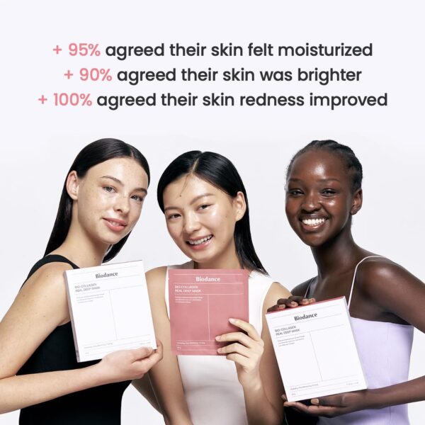 BIODANCE Bio-Collagen Real Deep Mask, Hydrating Overnight Hydrogel Mask, Pore Minimizing, Elasticity Improvement, 34g x4ea - Image 7