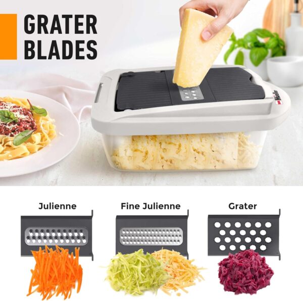 Mueller Pro-Series 10-in-1, 8 Blade Vegetable Chopper, Onion Mincer, Cutter, Dicer, Egg Slicer with Container, French Fry Cutter Potato Slicer, Home Essentials & Kitchen Gadgets, Salad Chopper - Image 4